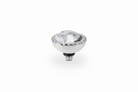 Qudo Silver Topper Bocconi 11mm - Crystal