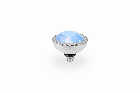 Qudo Silver Topper Bocconi 11mm - Light Sapphire Opal