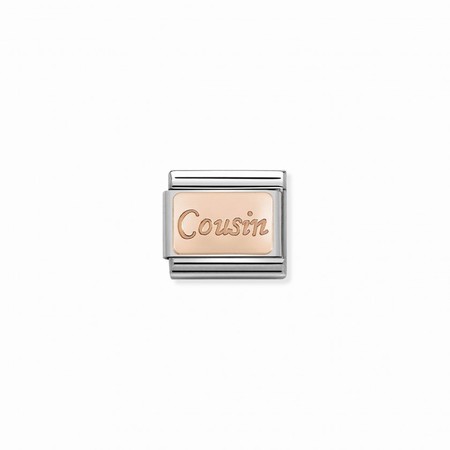 Nomination Rose Gold Cousin Plate Composable Charm