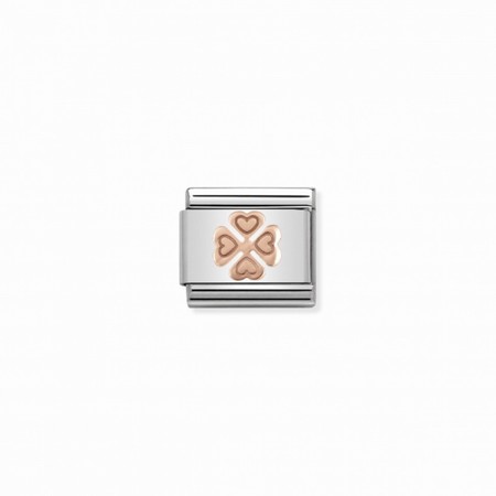 Nomination Rose Gold Four-Leaf Clover Composable Charm