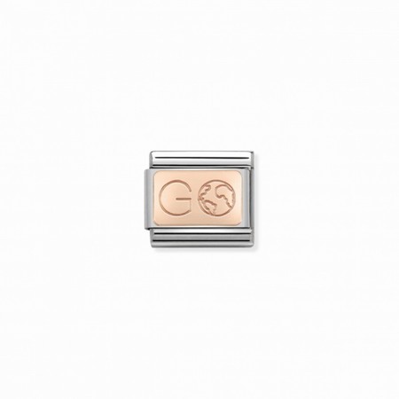 Nomination Rose Gold GO with World Composable Charm