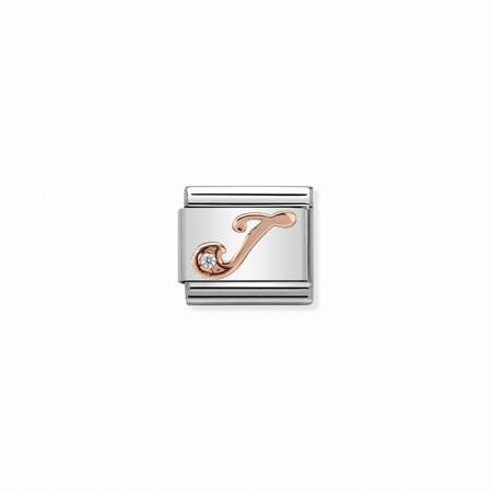 Nomination Letter Rose Gold J Composable Charm