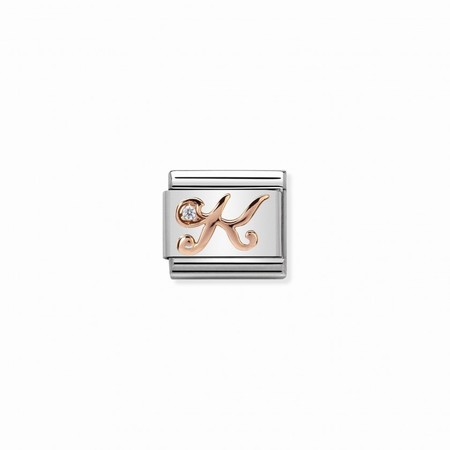 Nomination Letter Rose Gold K Composable Charm