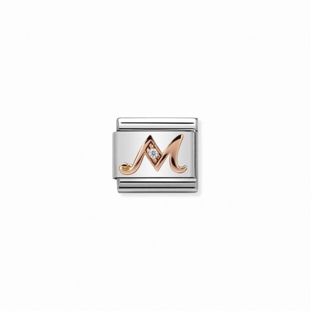 Nomination Letter Rose Gold M Composable Charm