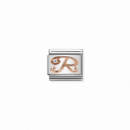 Nomination Letter Rose Gold R Composable Charm