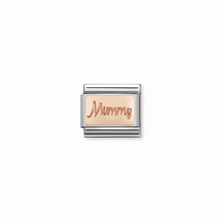 Nomination Rose Gold Mummy Plate Composable Charm