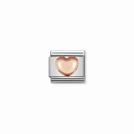 Nomination Rose Gold Raised Heart Composable Charm