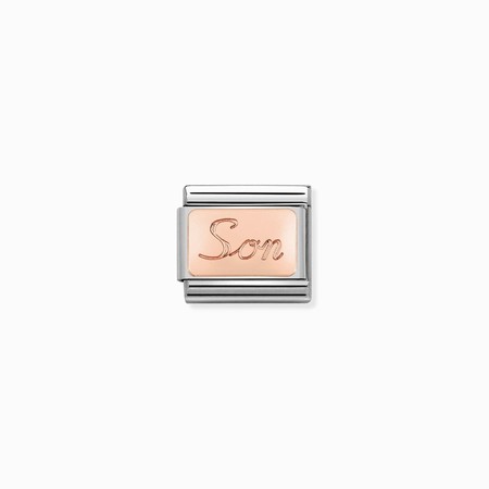 Nomination Rose Gold Son Plate Composable Charm