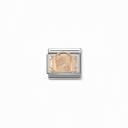 Nomination Rose Gold Suitcase Composable Charm