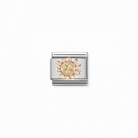 Nomination Rose Gold Sun CZ Composable Charm