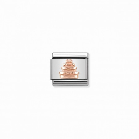 Nomination Rose Gold Tiered Cake Composable Charm