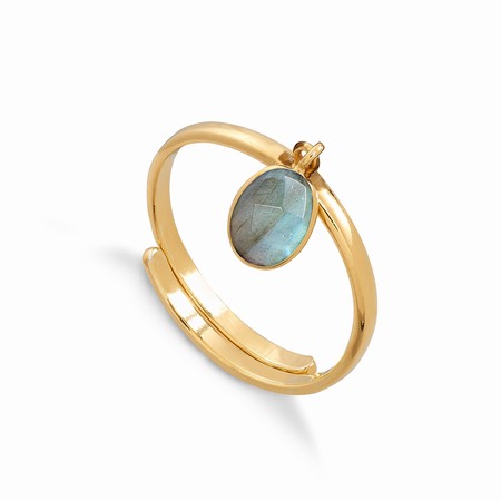 Sarah Verity Rio Labradorite Gold Ring