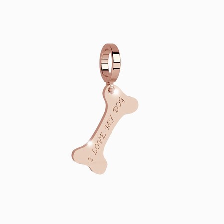 Rebecca Rose Gold Dog Bone Pendant