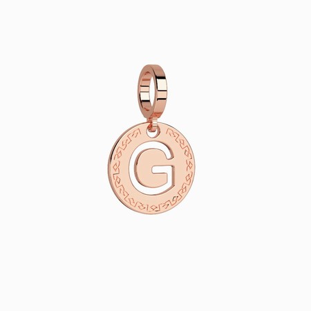 Rebecca Rose Gold Small G Pendant