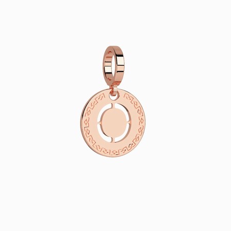 Rebecca Rose Gold Small O Pendant