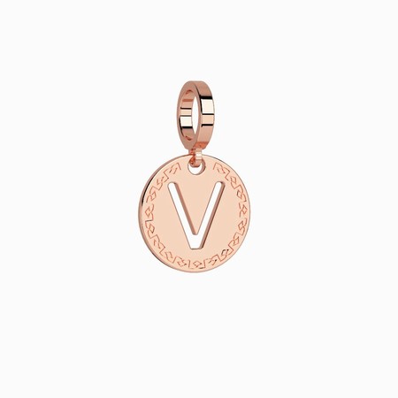 Rebecca Rose Gold Small V Pendant