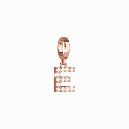 Rebecca Rose Gold E with CZ