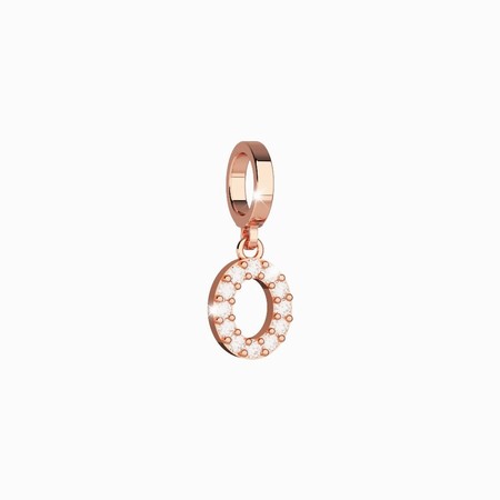 Rebecca Rose Gold O with CZ