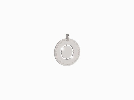 Rebecca Silver Large O Pendant