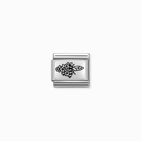 Nomination Silver Bee with Flowers Composable Charm