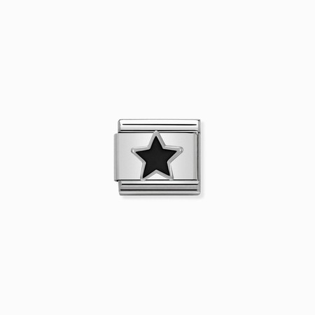 Nomination Silver Black Star Composable Charm