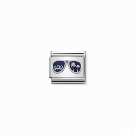 Nomination Silver Blue Miami Sunglasses Composable Charm