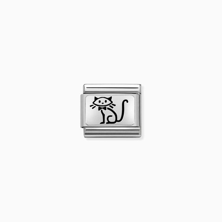 Nomination Silver Cat Composable Charm