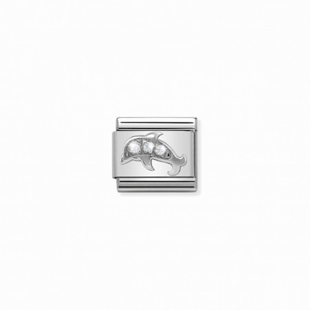 Nomination Silver Dolphin CZ Composable Charm