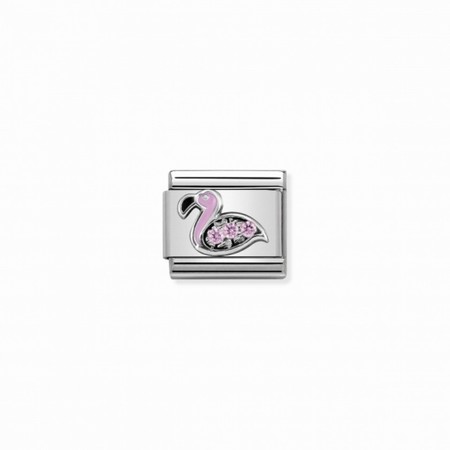 Nomination Silver Flamingo CZ Composable Charm