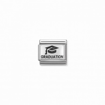 Nomination Silver Graduation Hat Composable Charm