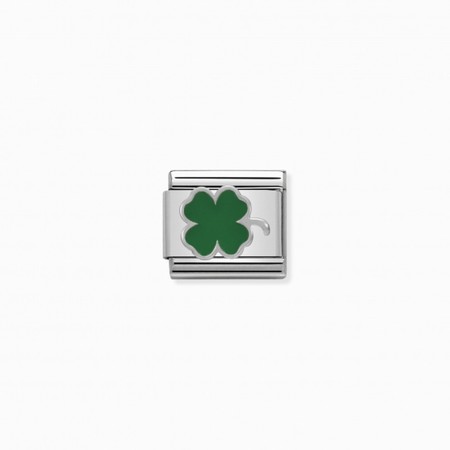 Nomination Silver Green Clover Composable Charm