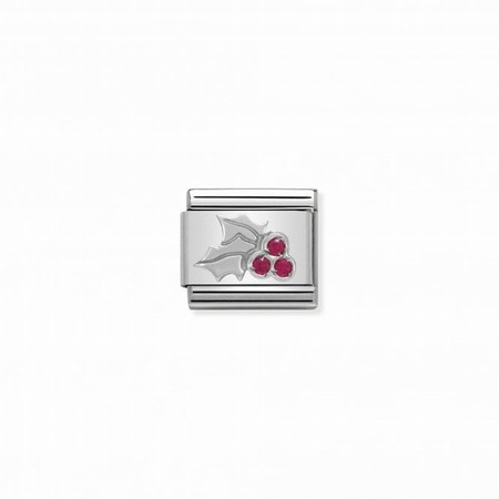 Nomination Silver Holly Red CZ Composable Charm