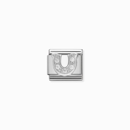 Nomination Silver Horseshoe CZ Composable Charm