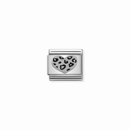 Nomination Silver Leopard Heart Composable Charm