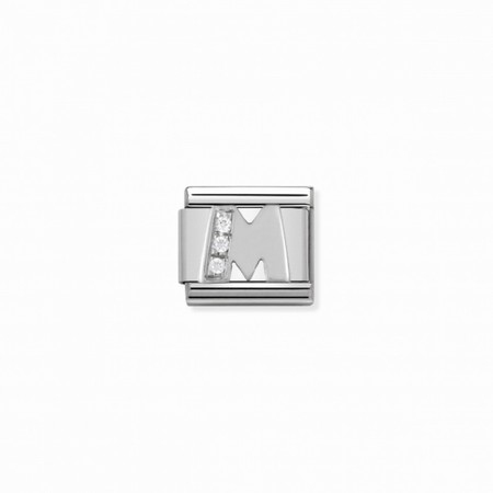 Nomination Letter Silver M Composable Charm