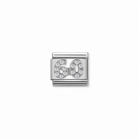 Nomination Number Silver 60 CZ Composable Charm