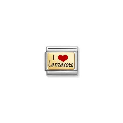 Nomination Gold I Heart Lanzarote Composable Charm