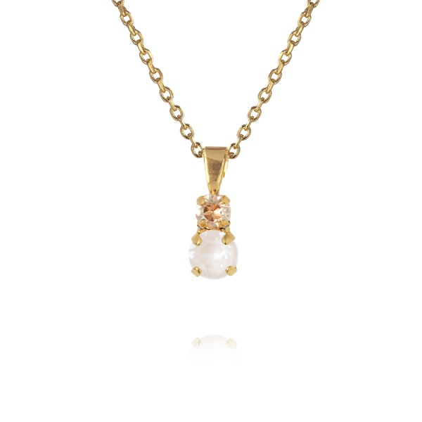 Caroline Svedbom Gold Leah Necklace - Electric White Combo