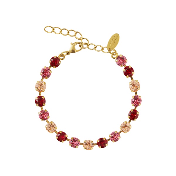 Caroline Svedbom Gold Nicola Bracelet - Scarlet Combo