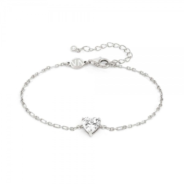 Nomination Sweetrock Sparkling Love Silver Heart Bracelet